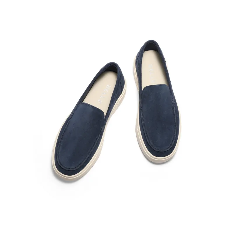 BELLE Loafers Men Blue, Gray, Brown-2
