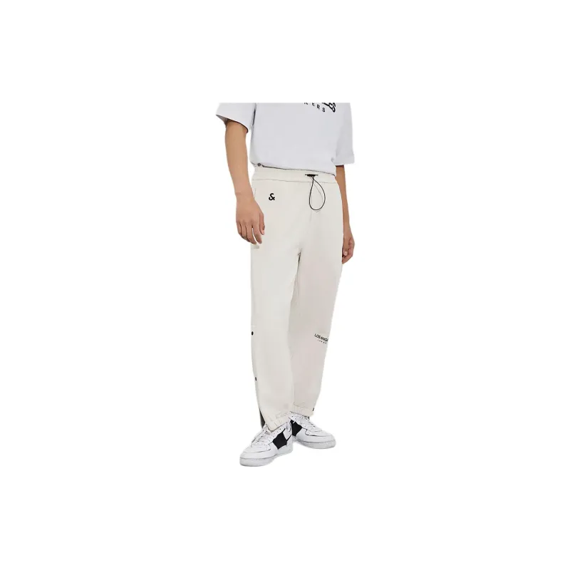 JACK JONES· Knitted Sweatpants Men's Stone Gray-0