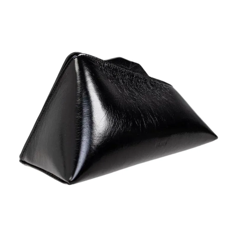 The Attico Leather Clutch Women's Black-1