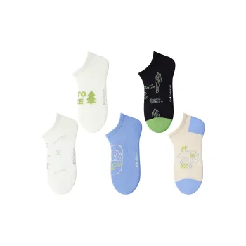 Crabsecret No Show Socks Men's 5 Pack