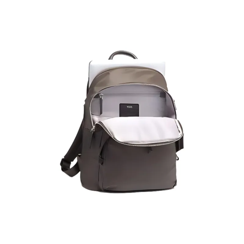 TUMI Nylon Fabric Backpack Medium Size Men's Brown Gray-2