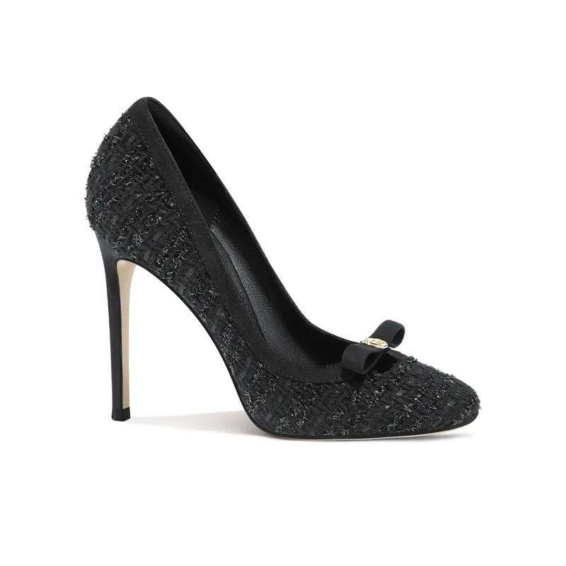 Lily Wei Slim Heel High Heels Women's Black-1