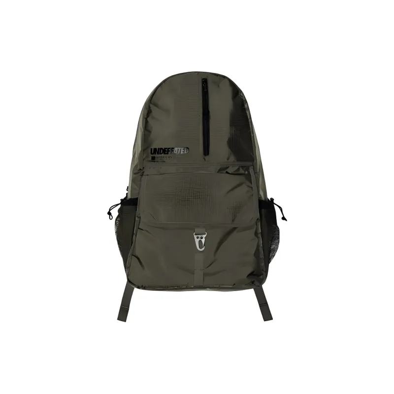 UNDEFEATED Polyamide Backpack Unisex Black/Tan Green-4