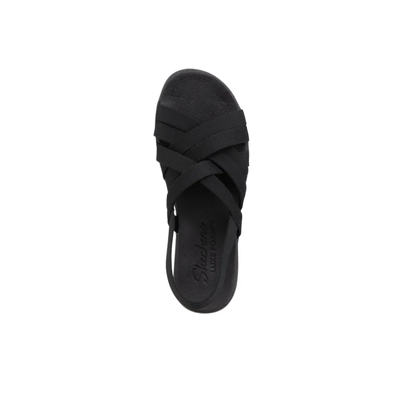 Skechers Arya Beach Sandals Women's Black-4