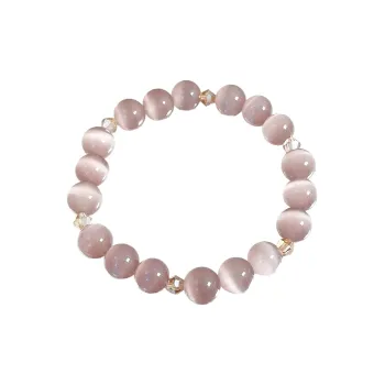 QIXIANG Glass Cat Eye Bracelets Women's