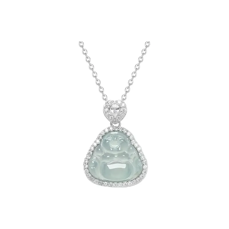 LIU GUI FU JEWELRY Glutinous Jade Jadeite Necklaces Women's-0