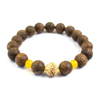 LIBEIDINGSHENG Redwood Wisdom, Purity, And Prosperity Guided By A Noble Friend, Blessing Wealth. Unisex