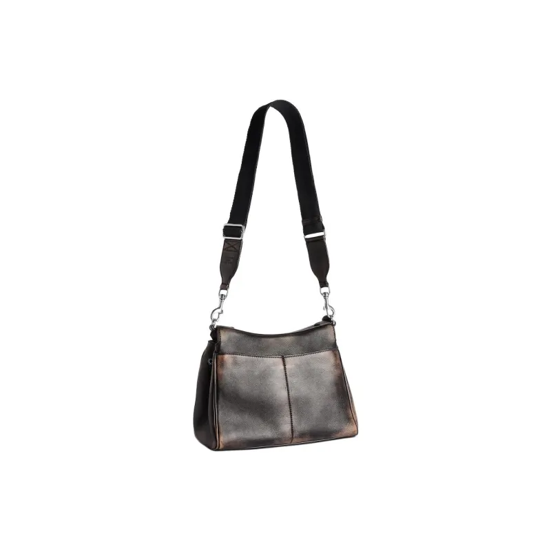 Balenciaga Rodeo Calfskin Messenger Bag, Shoulder Bag, Crossbody Bag Trumpets Men's Brown-4