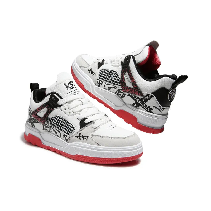 KFT Mica Anti Slip And Wear Resistant Height Increasing Low Top Skateboard Shoes Unisex-37