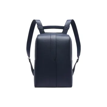 Valextra V - Line Millepunte Calfskin Handbag Backpack Men's Dark Blue
