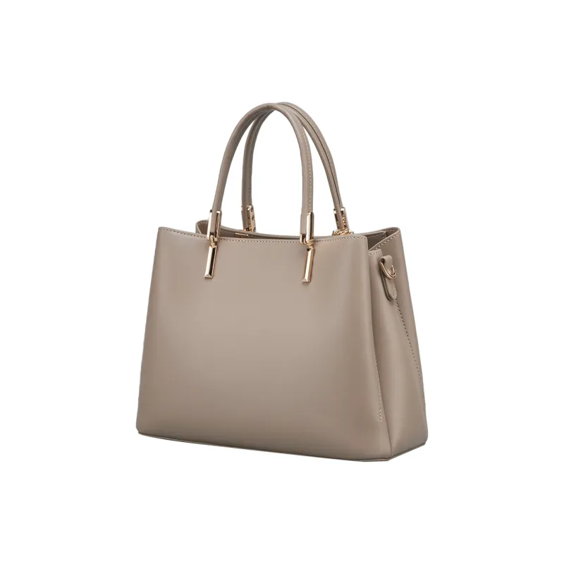YEARCON Synthetic Leather Shoulder Bag, Crossbody Bag, Handbag Large Size Women's Gray-2
