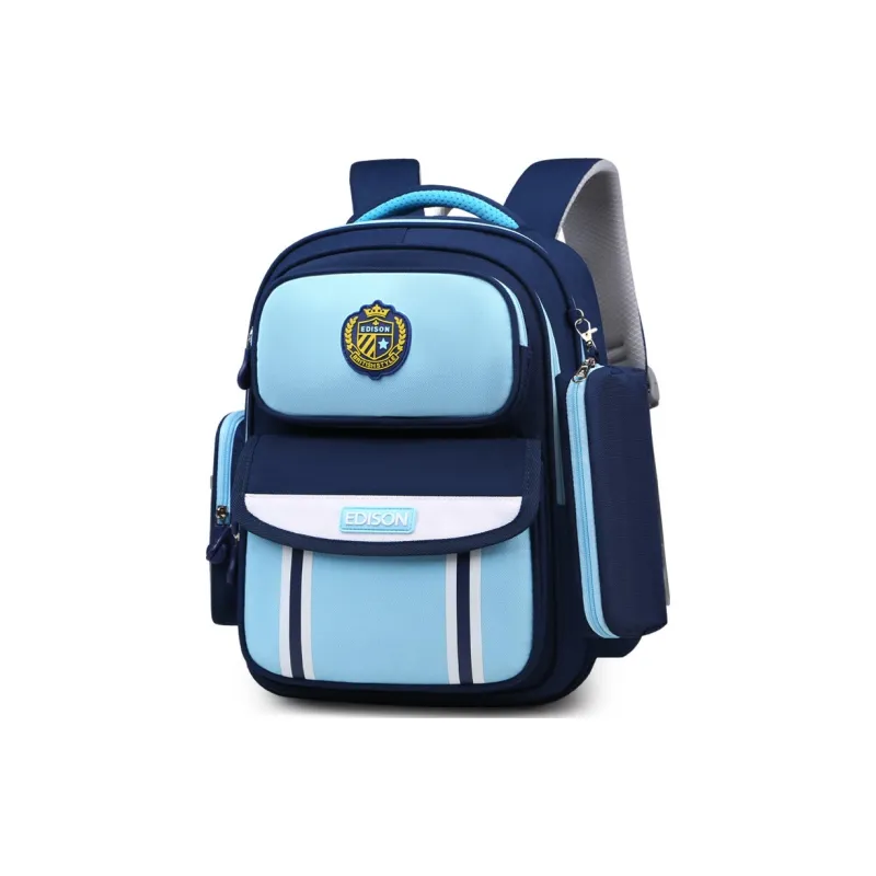 EDISON Repellent Oxford Cloth Backpack Student Backpack Kids' Royal Blue/Sky Blue/Pink/Purple-5