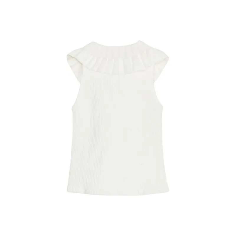 ZARA Tank Tops Women's Frosted White-1