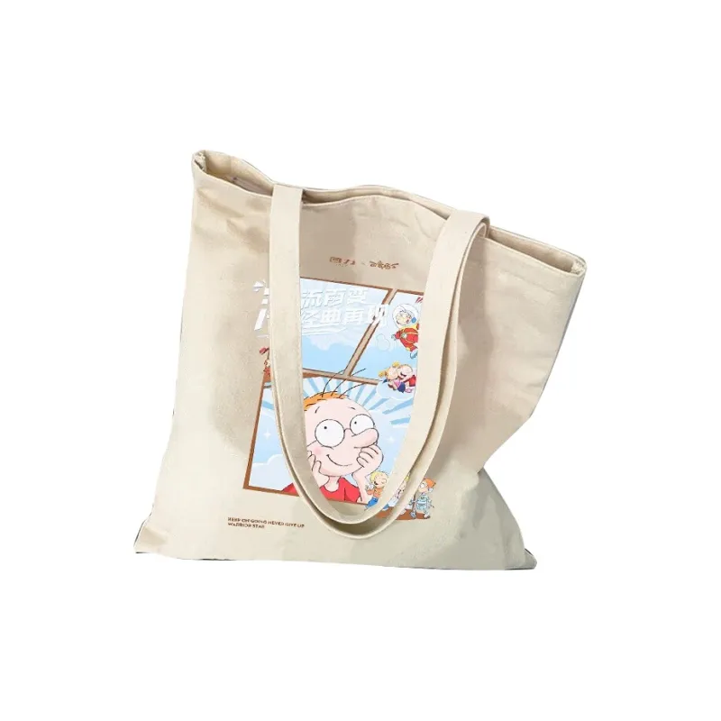 Warrior Canvas Bag, Crossbody Handbag Tubas Unisex Gray/Beige/Black-21