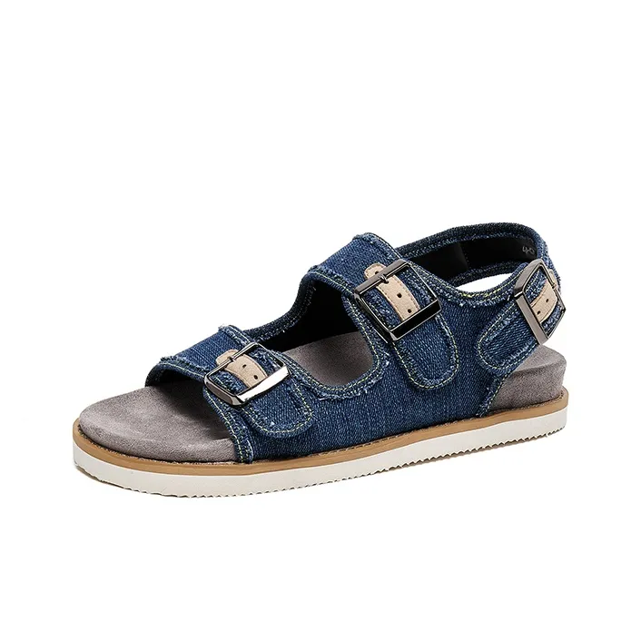 Lee Cooper Beach Sandals Men Denim Blue/Denim Black-1