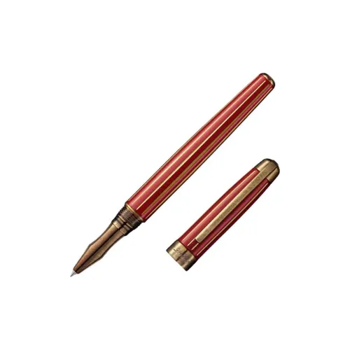 Laban Classical Style Collection Stripes Vintage Red Artsy Style Ballpoint Pens / Sign Pens