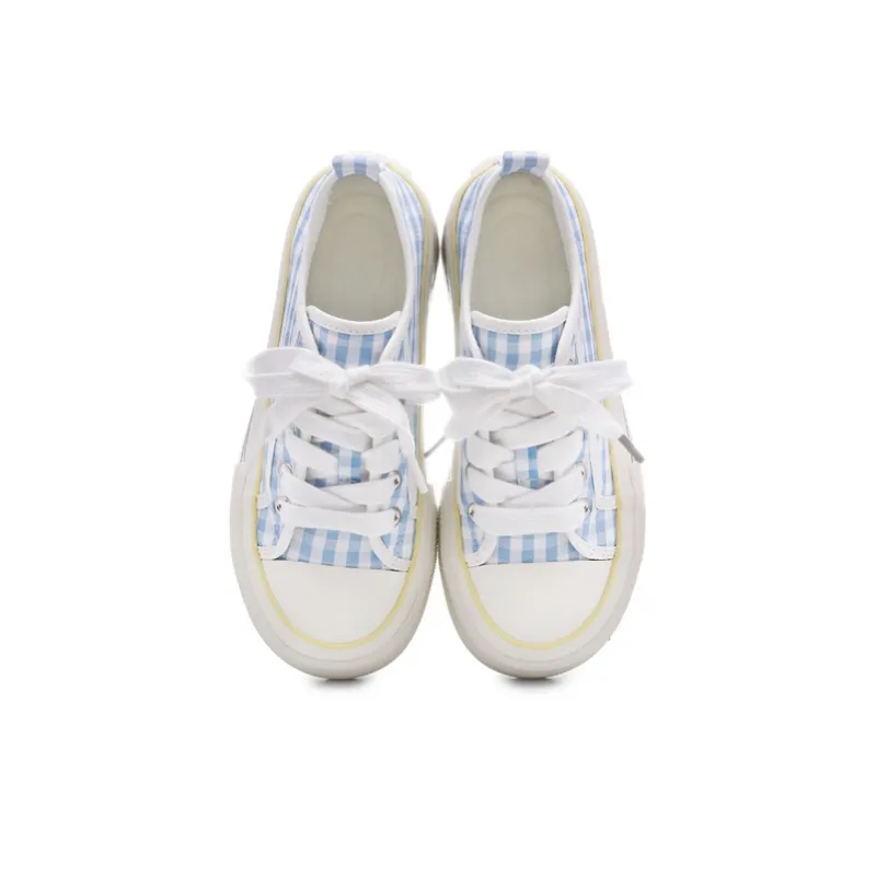 The New Age Family Low Top Canvas Shoes Women's Light Blue-3