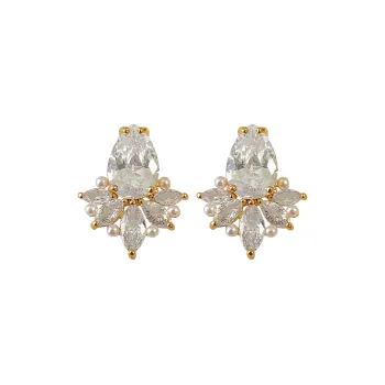 JOLLY SEASONS Copper Stud Earrings Women's