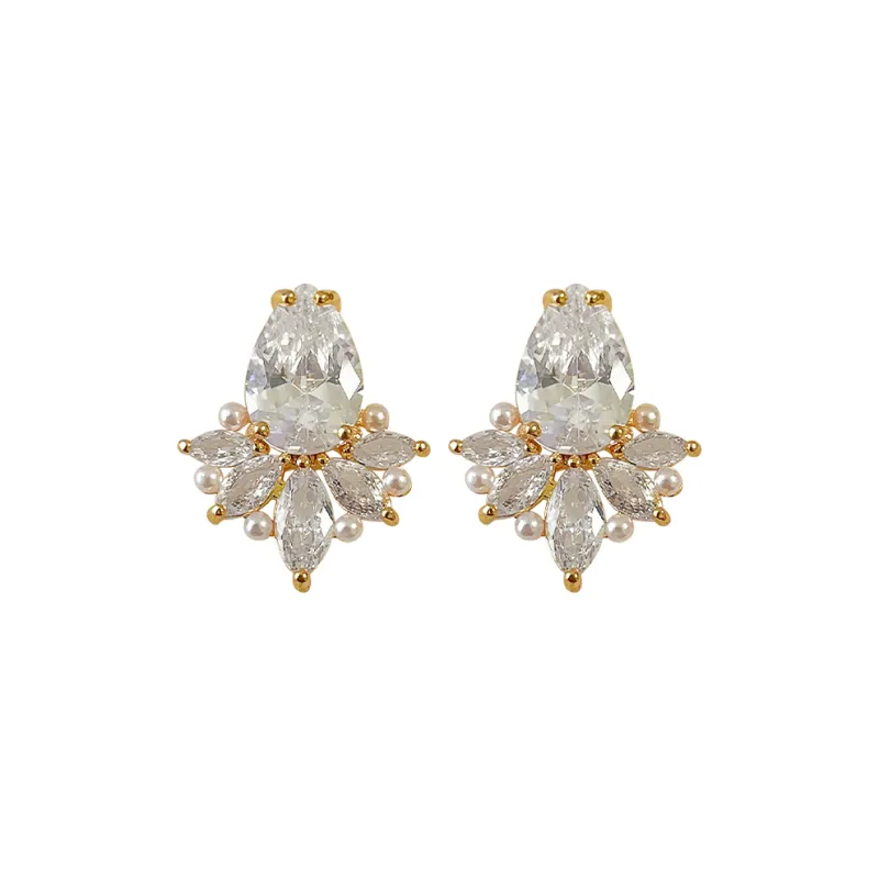 JOLLY SEASONS Copper Stud Earrings Women's-0