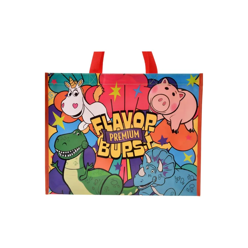 Disney Toy Story Series Polypropylene Tote Bag, Shopping Bag, Handbag Unisex Red-4