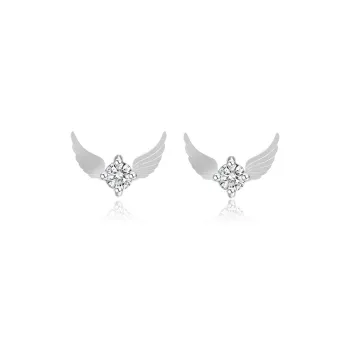 SHEEHHYY S999 Fine Silver Stud Earrings Women's