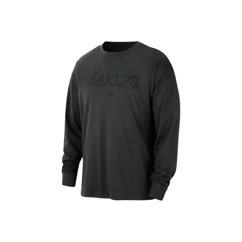 Nike Los Angeles Lakers Courtside Premium Essential Men's Nike Nba Long Sleeve T Shirt-0