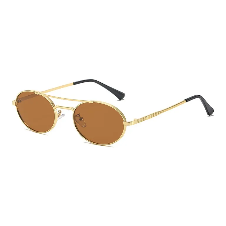 YUZHAOLIN Metal Oval Sunglasses Unisex-8