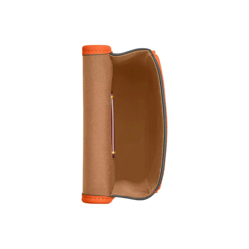 COACH RACER Calfskin Cell Phone Pouch, Shoulder Bag, Crossbody Bag Mini Men's Bronze & Spice Orange-2