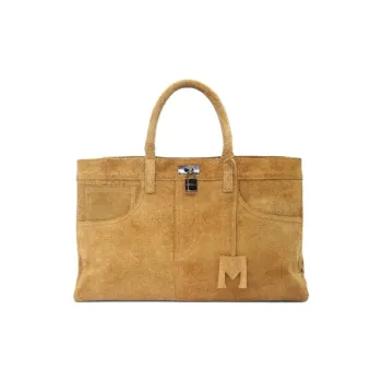 MEDEA Suede One Shoulder Handbag Women's Camel