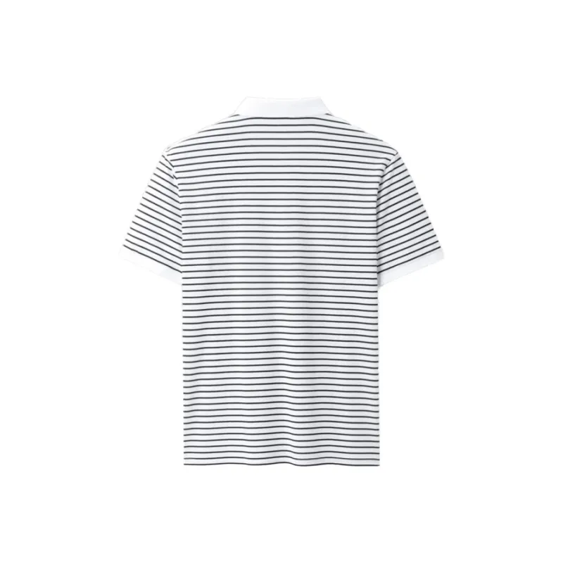 ARTSDON Polo Shirts Men Bleached Stripes-1
