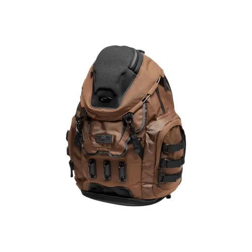 Oakley Nylon Backpack Unisex Coffee