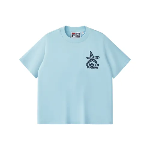 FILA FUSION x MR.DOODLE T Shirt Women's Deli Blue LB