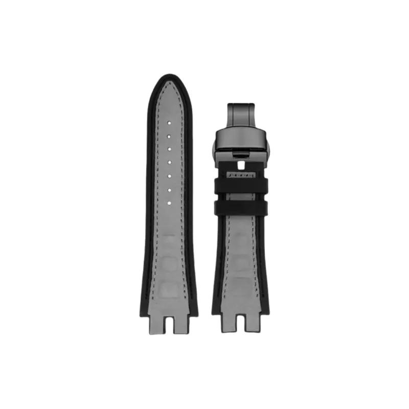 Craftsman Roger Dubuis Compatibility Watch Band Cow Leather, Silicone Material-17