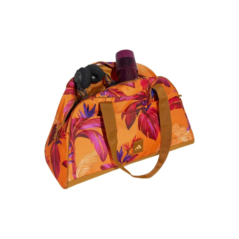 Adidas FARM Collaboration Polyester Bowling Bag, Handbag Women's Gold & Multicolor-2