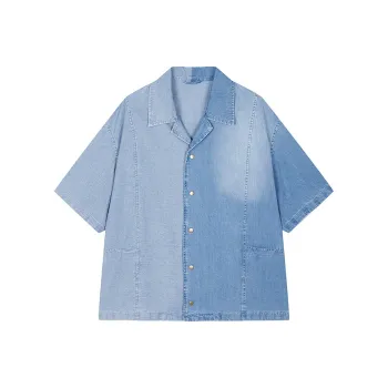 CROQUIS Shirts Men 958 Denim Light Blue