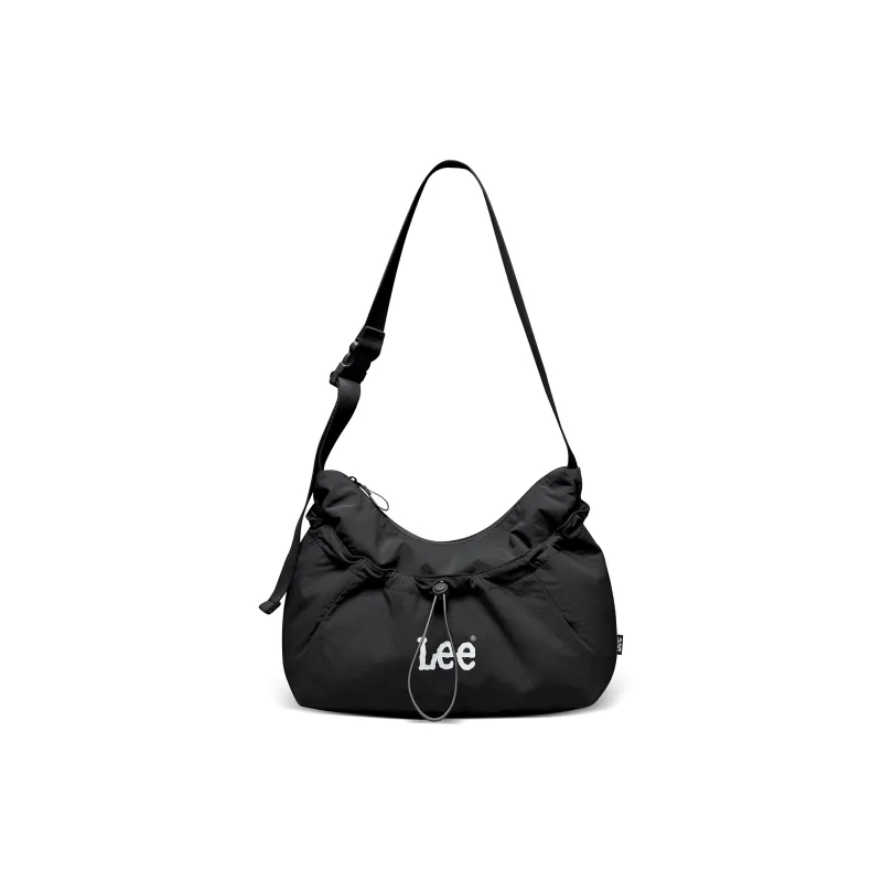 Lee Fabric Shoulder Bag, Crossbody Bag Women's Cream White/Gray Green/Black-9