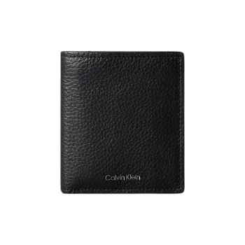 CALVIN KLEIN Grain Leather Wallet Men's Black