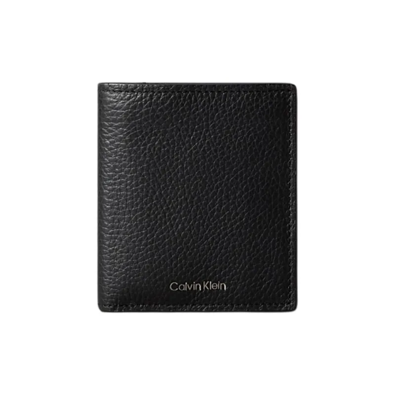 CALVIN KLEIN Grain Leather Wallet Men's Black-0