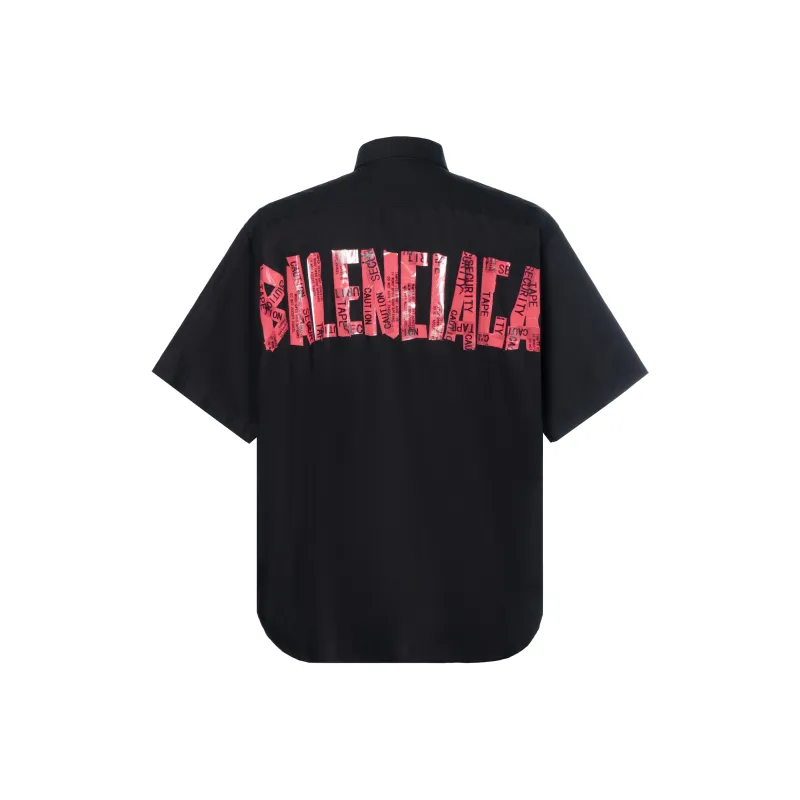 Balenciaga Shirt Loose Fit Men's Black-1