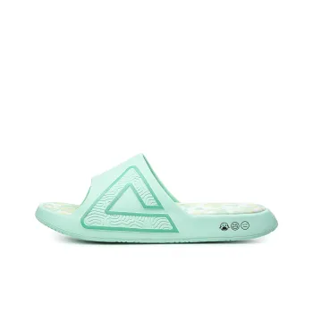 PEAK Tai Ji1.0 Quiet Slip Resistant Abrasion Resistant Slide Slippers Unisex Polaris Green