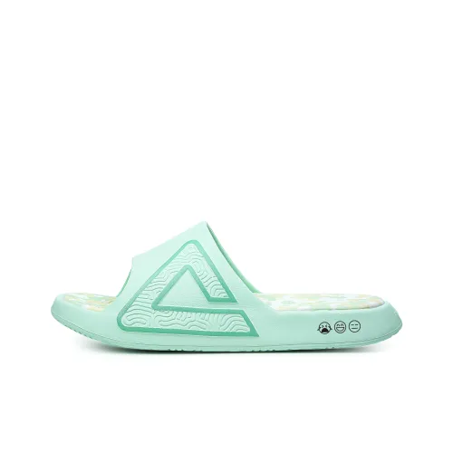 PEAK Tai Ji1.0 Quiet Slip Resistant Abrasion Resistant Slide Slippers Unisex Polaris Green