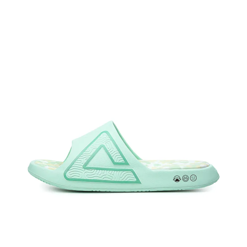 PEAK Tai Ji1.0 Quiet Slip Resistant Abrasion Resistant Slide Slippers Unisex Polaris Green-0
