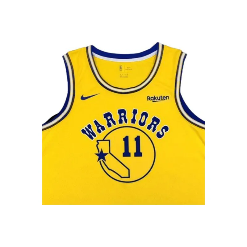 Nike x NBA SWINGMAN Fan Edition Golden State Warriors Basketball Jersey Unisex Yellow-2