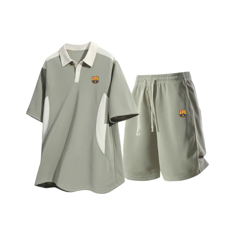 FCB ARCELONA Casual Sportswear Unisex 2 Piece Set-4
