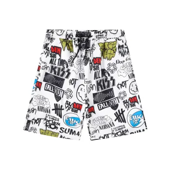 G.M BONNEY Beach Shorts Unisex White