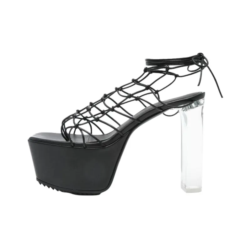 RICK OWENS/RO One Strap Sandals Women's Black-0