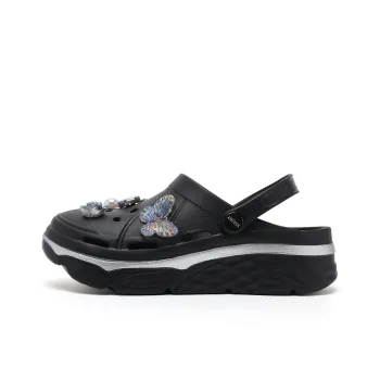 JOSINY Summer Trendy Fashion, Cute DIY Slip on, Outdoor Beach Shoes Clogs Women's Black