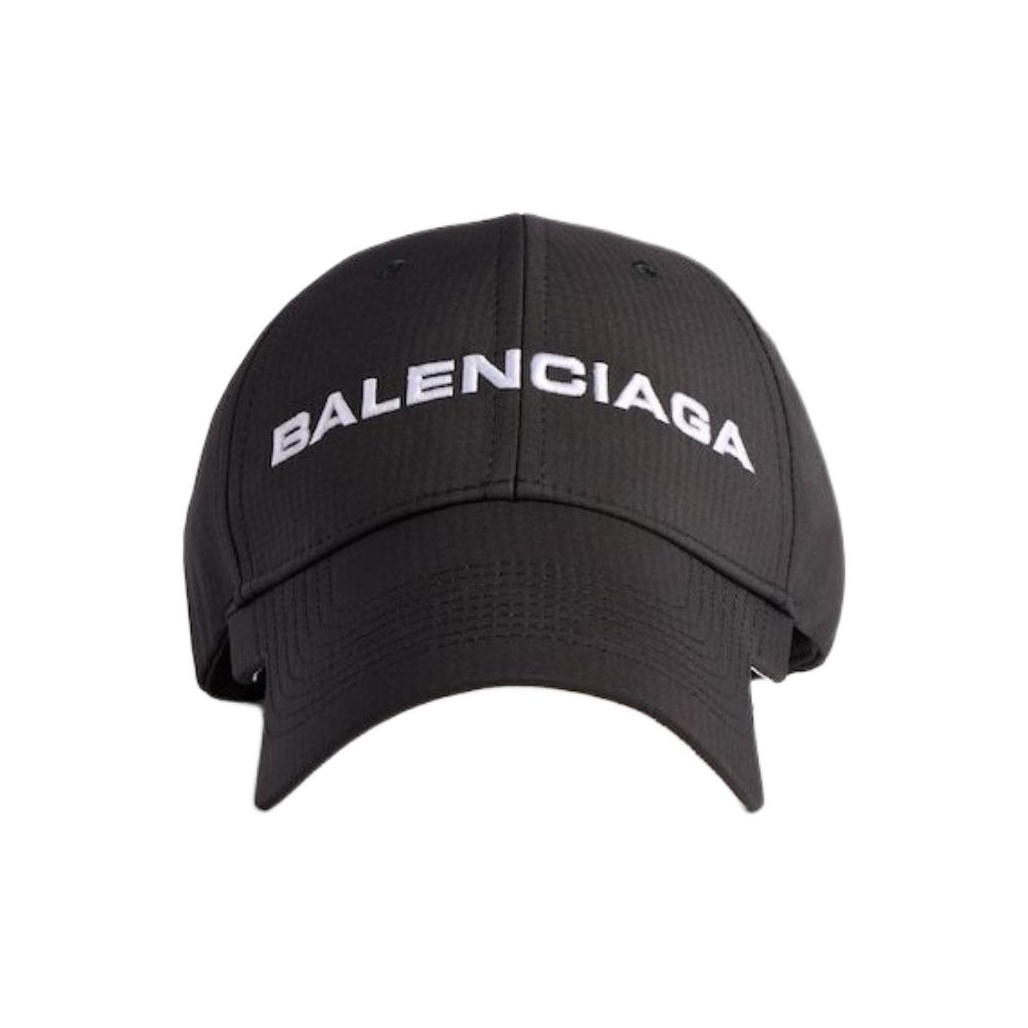 Balenciaga 100% Cotton Baseball Caps Men's Black - POIZON
