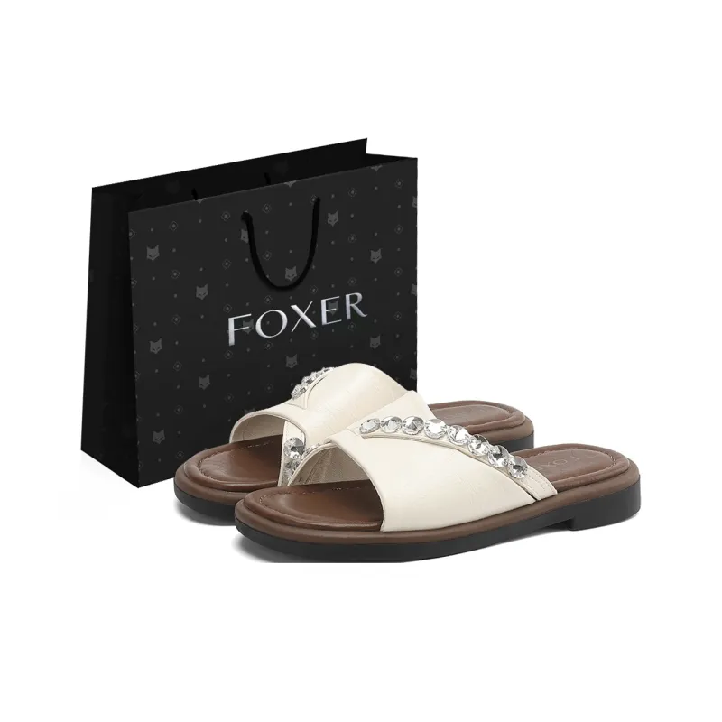 FOXER Slip Resistant Abrasion Resistant Slide Slippers Women's-4