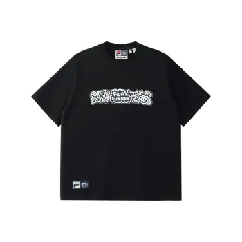 FILA FUSION x MR.DOODLE T Shirt Unisex Black